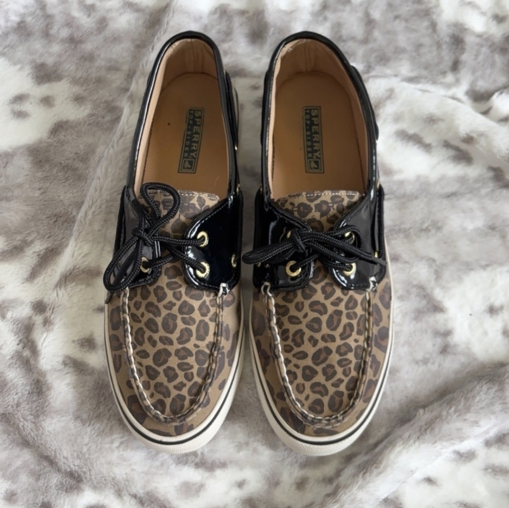 Sperry Top Sider, Biscayne, Leopard Print, Size 8